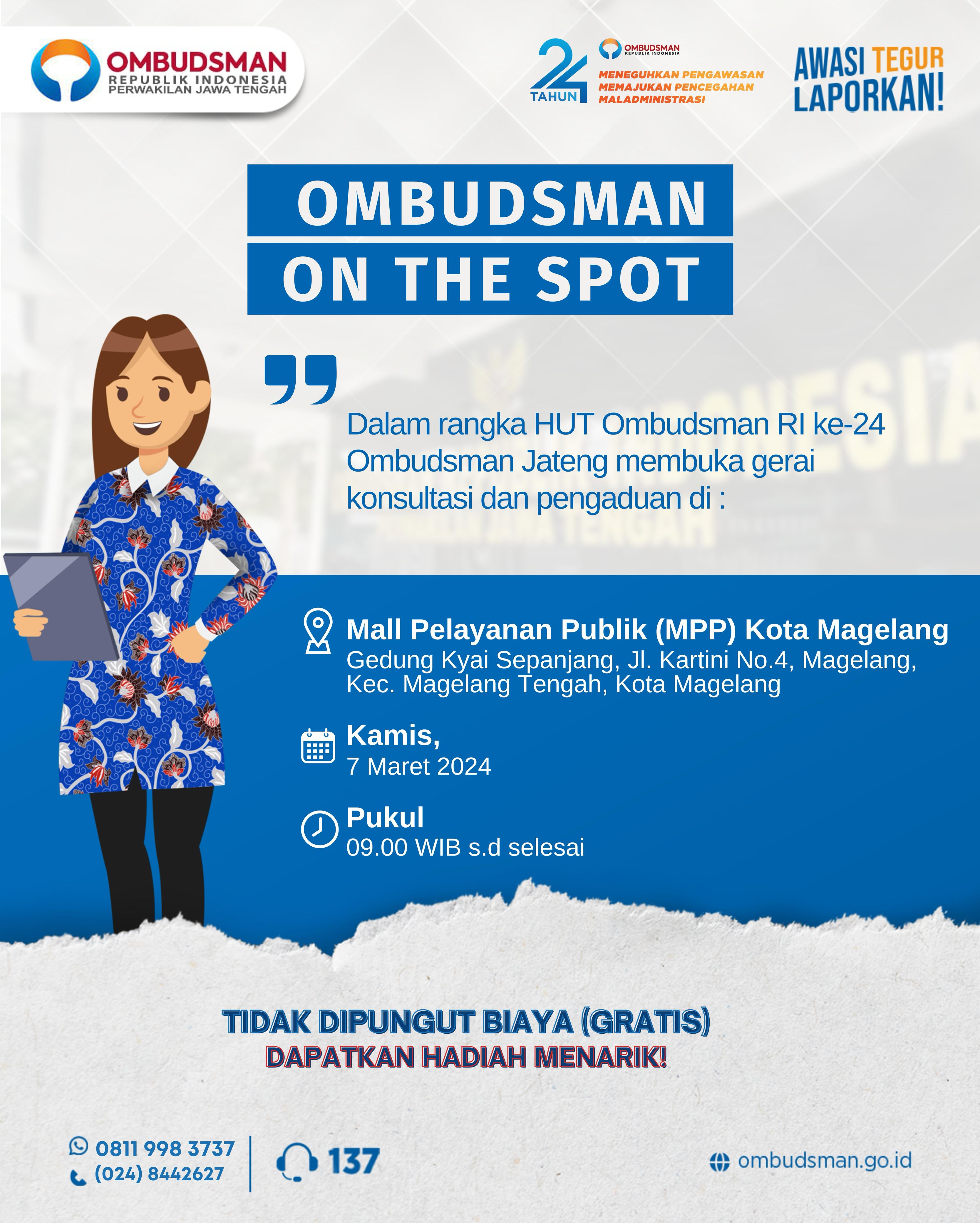 OMBUDSMAN ON THE SPOT