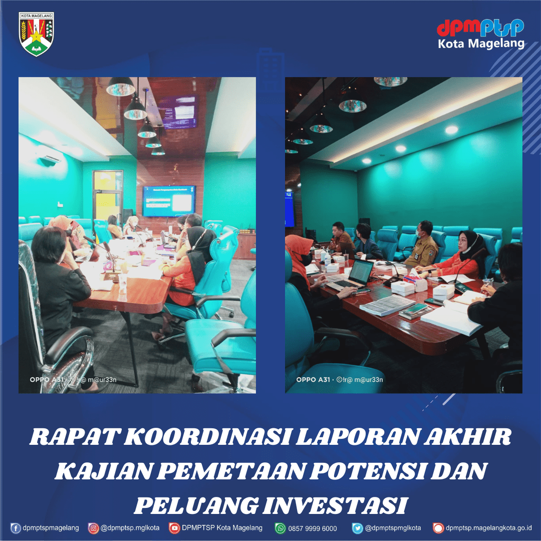 PAPARAN LAPORAN AKHIR KAJIAN PEMETAAN POTENSI DAN PELUANG INVESTASI